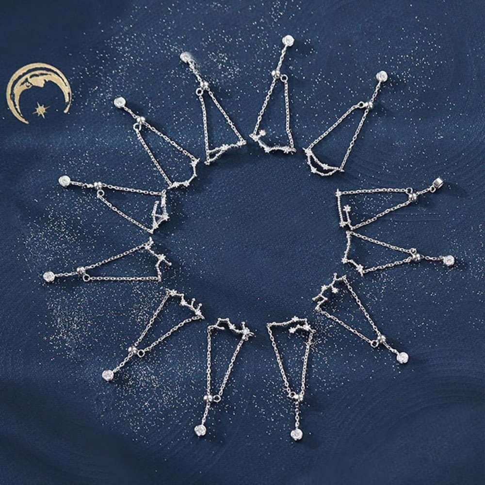 925 Sterling Silver Zodiac Resizable Ring-Libra A - Picture 2 of 7